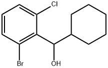 2-Bromo-6-chloro-α-cyclohexylbenzenemethanol Structure