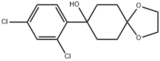 8-(2,4-dichlorophenyl)-1,4-dioxaspiro[4.5]decan-8-ol Structure