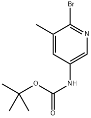 tert-Butyl (6-bromo-5-methylpyridin-3-yl)carbamate Structure