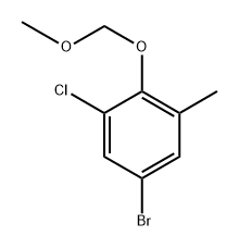 5-Bromo-1-chloro-2-(methoxymethoxy)-3-methylbenzene Structure