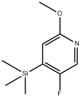 5-Fluoro-2-methoxy-4-(trimethylsilyl)pyridine Structure