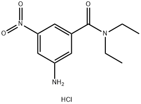 3-amino-N,N-diethyl-5-nitrobenzamide hydrochloride Structure