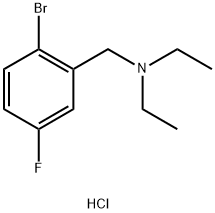 [(2-bromo-5-fluorophenyl)methyl]diethylamine hydrochloride Structure