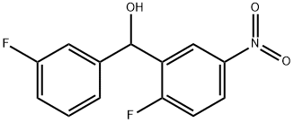 Benzenemethanol, 2-fluoro-α-(3-fluorophenyl)-5-nitro- Structure