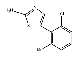 5-(2-Bromo-6-chlorophenyl)thiazol-2-amine Structure