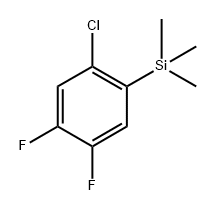 (2-chloro-4,5-difluorophenyl)trimethylsilane Structure