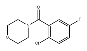 (2-chloro-5-fluorophenyl)(morpholino)methanone Structure