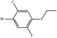 1-Bromo-4-(ethylthio)-2,5-difluorobenzene Structure