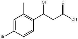 3-(4-bromo-2-methylphenyl)-3-hydroxypropanoic acid Structure