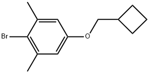 2-bromo-5-(cyclobutylmethoxy)-1,3-dimethylbenzene Structure