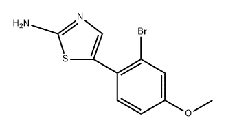 5-(2-Bromo-4-methoxyphenyl)thiazol-2-amine Structure