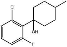 1-(2-chloro-6-fluorophenyl)-4-methylcyclohexanol Structure