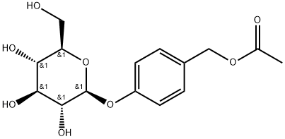 4-(Acetoxymethyl)phenyl glucoside Structure