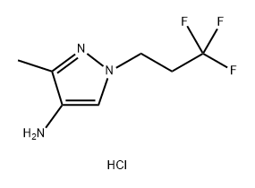 3-methyl-1-(3,3,3-trifluoropropyl)-1H-pyrazol-4-amine Structure