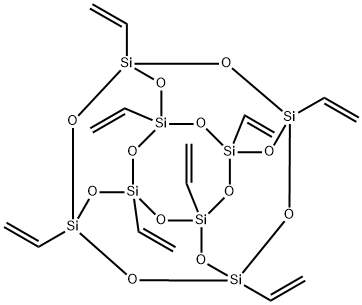 Pentacyclo[9.5.1.13,9.15,15.17,13]octasiloxane, 1,3,5,7,9,11,13,15-octaethenyl-, homopolymer Structure