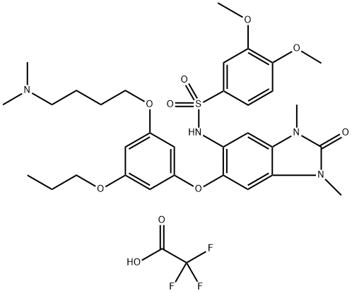 IACS-9571 trifluoroacetate salt 구조식 이미지