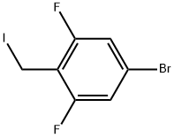 5-Bromo-1,3-difluoro-2-(iodomethyl)benzene Structure