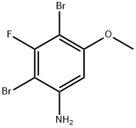 2,4-Dibromo-3-fluoro-5-methoxyaniline 구조식 이미지