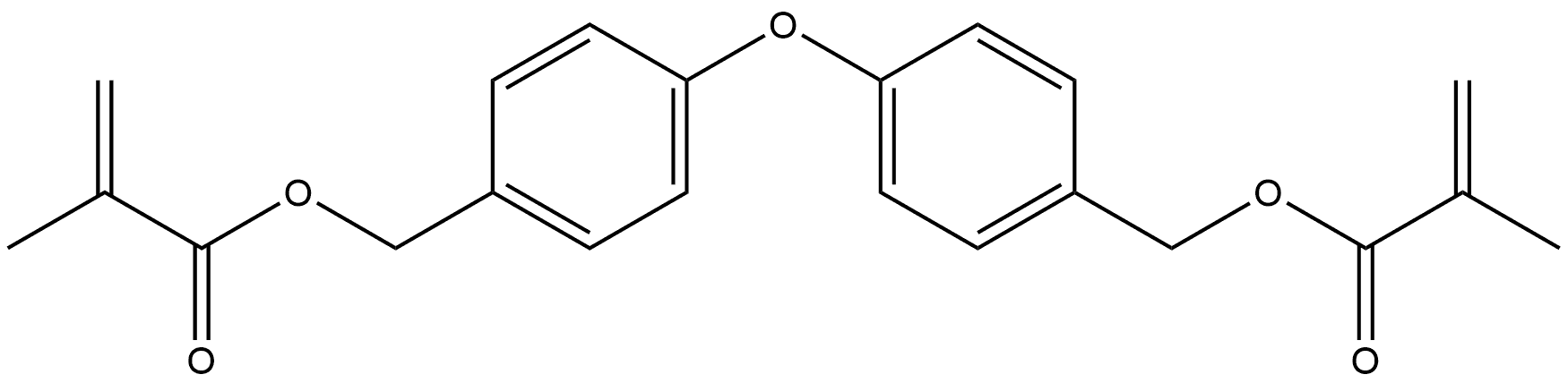 2-Propenoic acid, 2-methyl-, oxybis(4,1-phenylenemethylene) ester (9CI) Structure