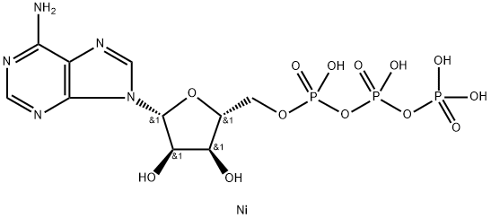 Adenosine 5'-(tetrahydrogen triphosphate), nickel(2+) salt (1:1) (8CI,9CI) Structure