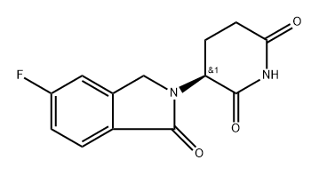 3-(5-fluoro-1-oxoisoindolin-2-yl)piperidine-2,6-dione Structure