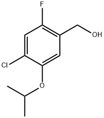 (4-Chloro-2-fluoro-5-isopropoxyphenyl)methanol 구조식 이미지