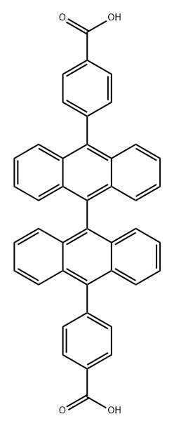 10,10'- bis (4-carboxyphenyl) - 9,9'- diphenyl Structure