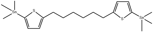 1,6-Bis(5-(trimethylstannyl)thiophen-2-yl)hexane Structure