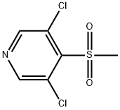 3,5-Dichloro-4-(methylsulfonyl)pyridine Structure