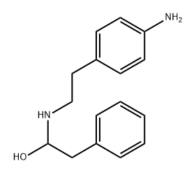 Benzeneethanol, α-[[2-(4-aminophenyl)ethyl]amino]- 구조식 이미지