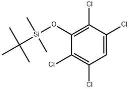 1,2,4,5-Tetrachloro-3-[[(1,1-dimethylethyl)dimethylsilyl]oxy]benzene Structure