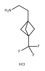 2-[3-(trifluoromethyl)bicyclo[1.1.1]pentan-1-yl]eth
an-1-amine hydrochloride Structure