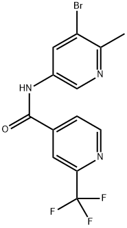 N-(5-Bromo-6-methyl-pyridin-3-yl)-2-trifluoromethyl-isonicotinamide Structure