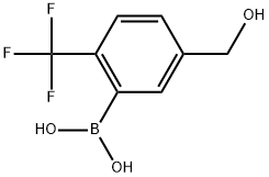 B-[5-(Hydroxymethyl)-2-(trifluoromethyl)phenyl]boronic acid Structure