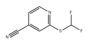 2-[(difluoromethyl)sulfanyl]pyridine-4-carbonitrile Structure