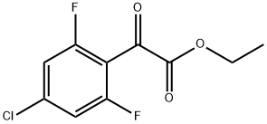 Benzeneacetic acid, 4-chloro-2,6-difluoro-α-oxo-, ethyl ester 구조식 이미지