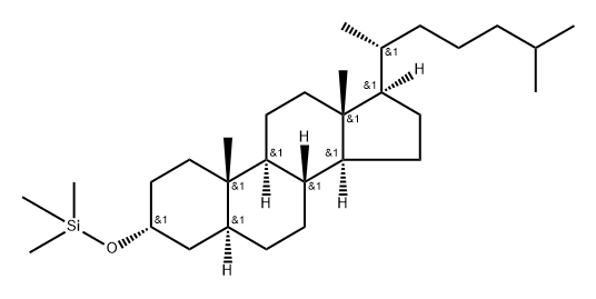 3α-Trimethylsilyloxy-5α-cholestane Structure