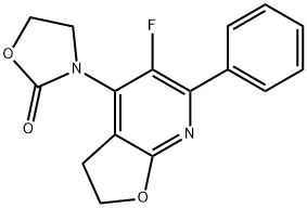 3-(5-fluoro-6-phenyl-2,3-dihydrofuro[2,3-b]pyridin-4-yl)oxazolidin-2-one Structure