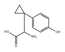 Amino-[1-(4-hydroxy-phenyl)-cyclopropyl]-acetic acid Structure