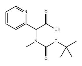 (tert-Butoxycarbonyl-methyl-amino)-pyridin-2-yl-acetic acid 구조식 이미지