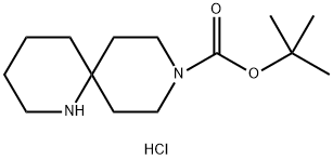 1,9-Diaza-spiro[5.5]undecane-9-carboxylic acid tert-butyl ester hydrochloride Structure