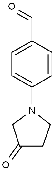 4-(3-oxopyrrolidin-1-yl)benzaldehyde 구조식 이미지