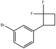 l-bromo-3-(2,2-difluorocyclobutyl)benzene Structure