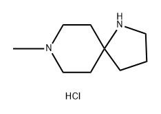 8-methyl-1,8-diazaspiro[4.5]decane hydrochloride Structure