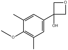 3-(4-methoxy-3,5-dimethylphenyl)oxetan-3-ol Structure