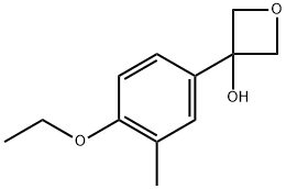 3-(4-ethoxy-3-methylphenyl)oxetan-3-ol Structure