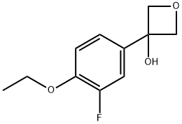 3-(4-ethoxy-3-fluorophenyl)oxetan-3-ol Structure