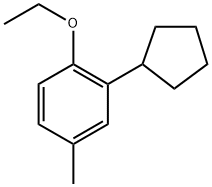 2-Cyclopentyl-1-ethoxy-4-methylbenzene Structure