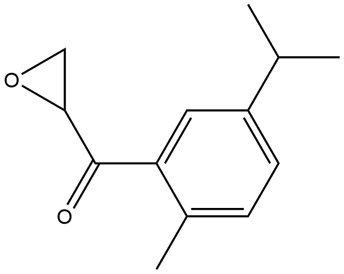 2-Methyl-5-(1-methylethyl)phenyl]-2-oxiranylmethanone 구조식 이미지