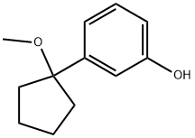 3-(1-Methoxycyclopentyl)phenol Structure